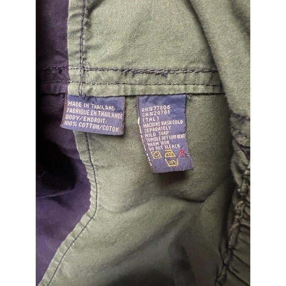 Vintage Tommy Hilfiger Men's Full Zip Jacket Stripe Crest Logo 100% Cotton Small - Picture 8 of 16